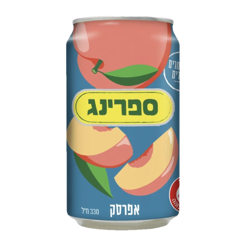 משקה ספרינג אפרסק פחית