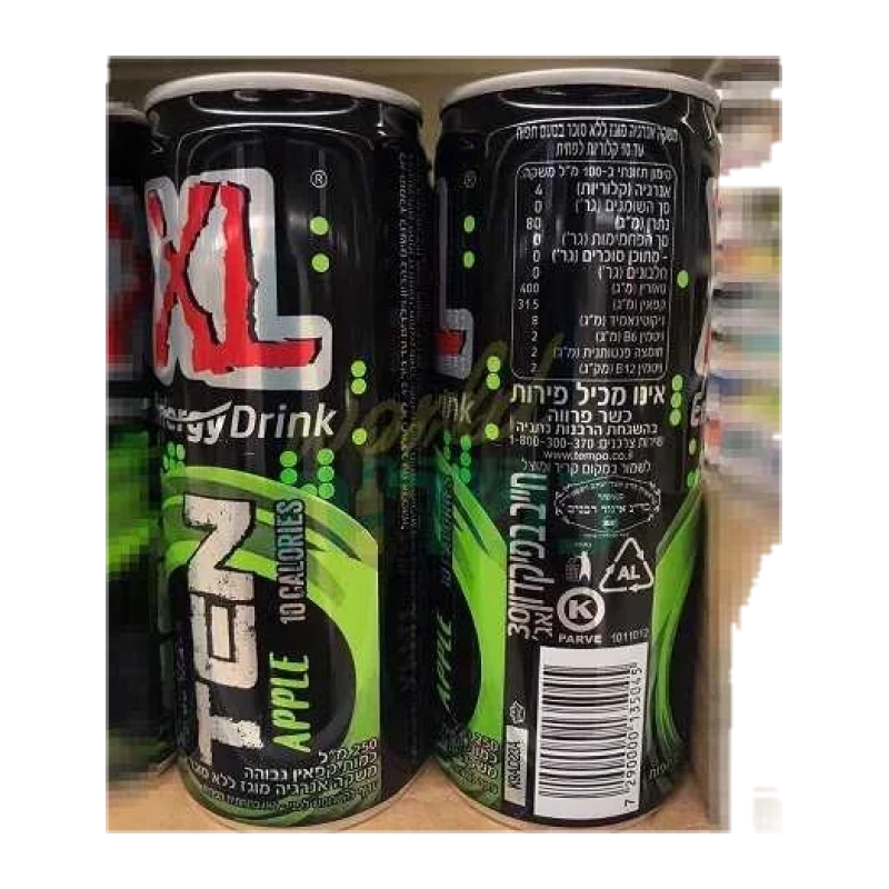 משקה אנרגיה XL תפוח 24 י״ח