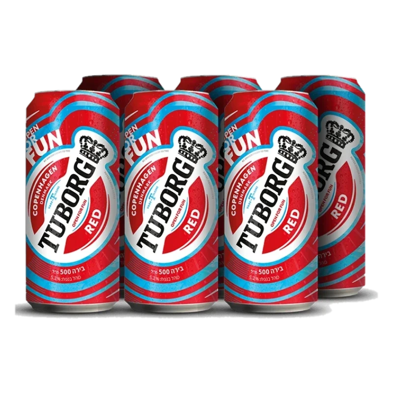 בירה טובורג אדום 330 מ״ל
