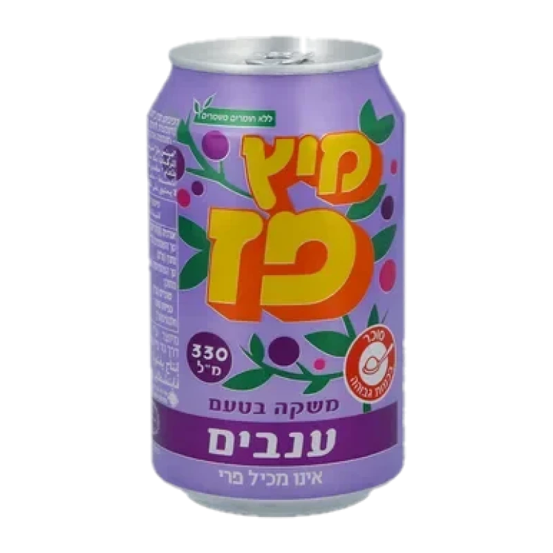 מיץ פז פחית ענבים